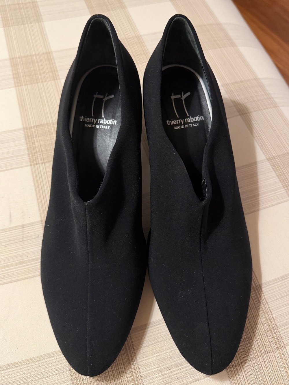 Vintage Thierry Rabotin Black Slip-On Women's Shoes